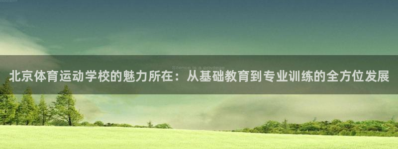 3377体育官网下载平台：北京体育运动学校的魅力所在